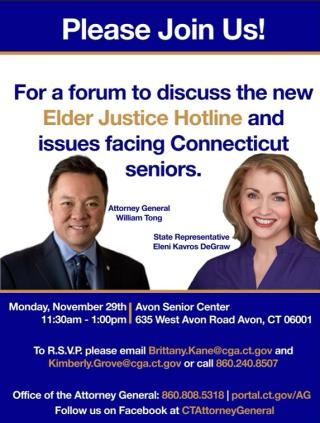 Elder Justice Hotline and Senior Issues Forum