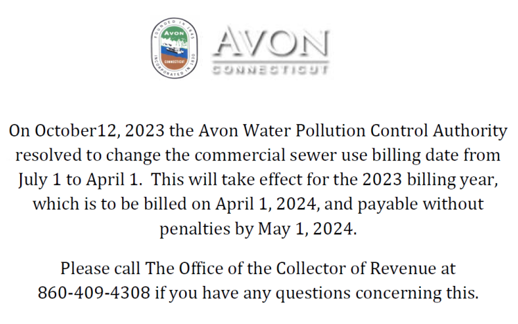 Commercial Sewer Use Billing Update for 2024